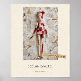 Cocina bonito — Poster med tygleksaker