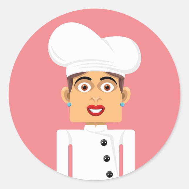 Cocinera Runt Klistermärke (Framsida)