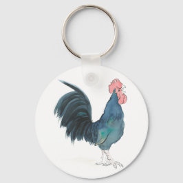 Cocka-a-doodle-doo cockerel-nyckelkedja nyckelring