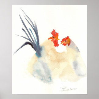 Cocka-doodle-kärra Poster