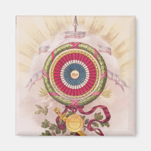 Cockade emblem av 1848 magnet