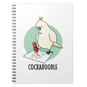 Cockadoodle Rolig Cockatoo Puns Anteckningsbok