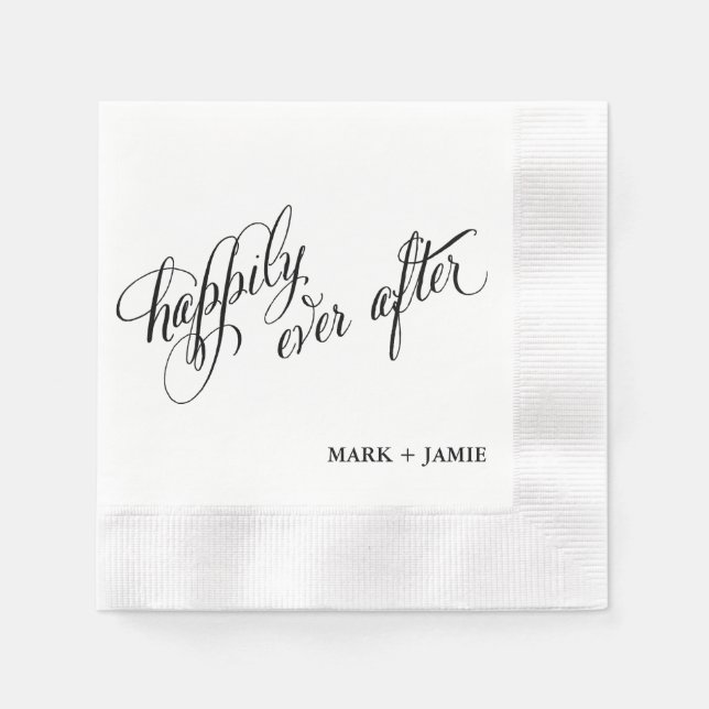 Cockail Napkin: Lyckligtvis allt efter Pappersservett (Framsidan)