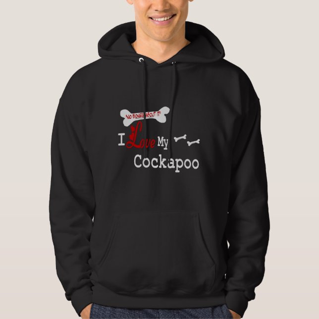 Cockapoo Älskare Gifts Sweatshirt Med Luva (Framsida)