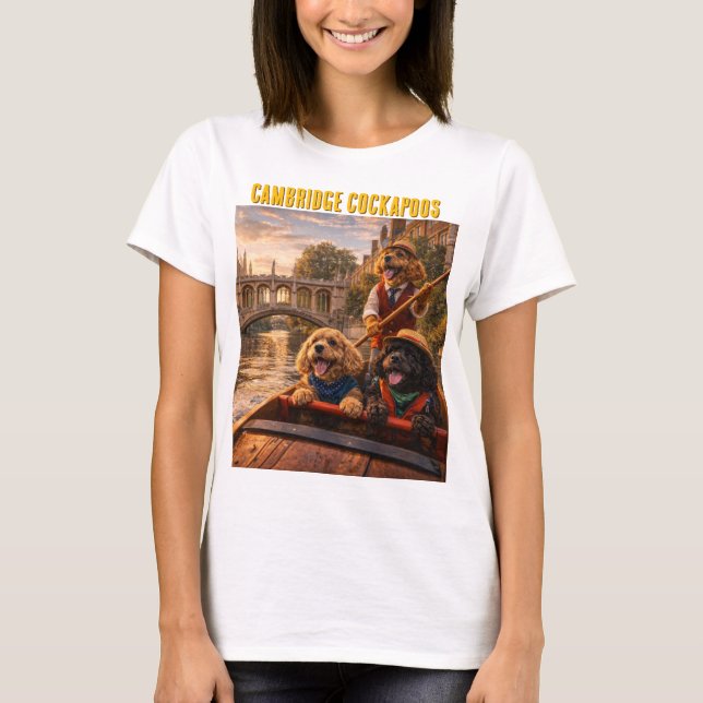 Cockapoo Cambridge Shirt UK Travel Gift T (Framsida)