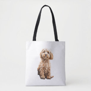 Cockapoo Cavoodle Labradoodle Cute Puppy Hund- Poo Tygkasse