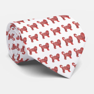 Cockapoo Cute jul Hund Silhouette White Nacke Slips