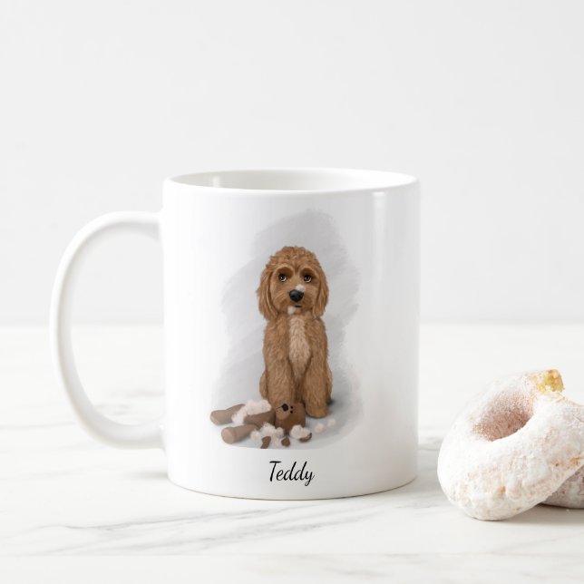 Cockapoo "Det var inte jag" Kaffemugg (Med munk)