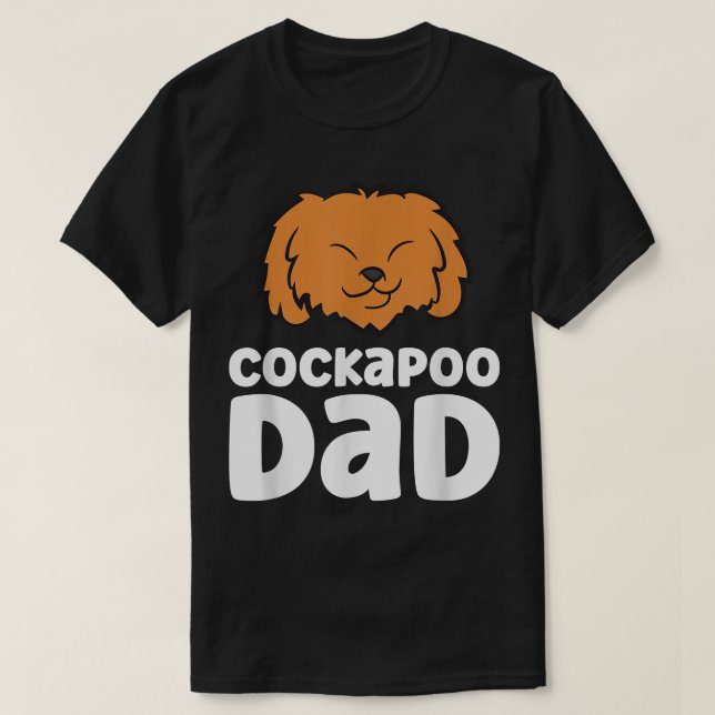 Cockapoo Dog Papa Cockapoo Dad  T Shirt (Design framsida)