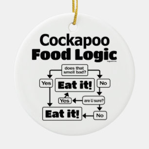 Cockapoo Food Logic Julgransprydnad Keramik