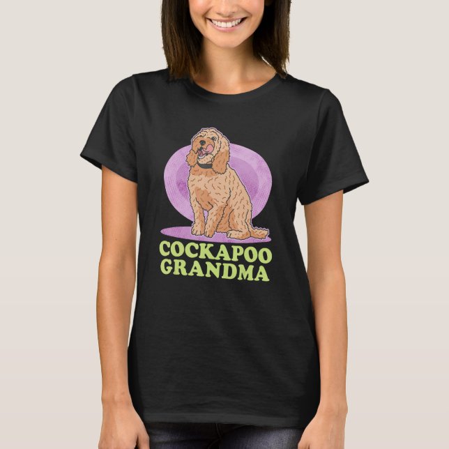 Cockapoo Grandma Spoodle Dog Owner Cockapoo T Shirt (Framsida)