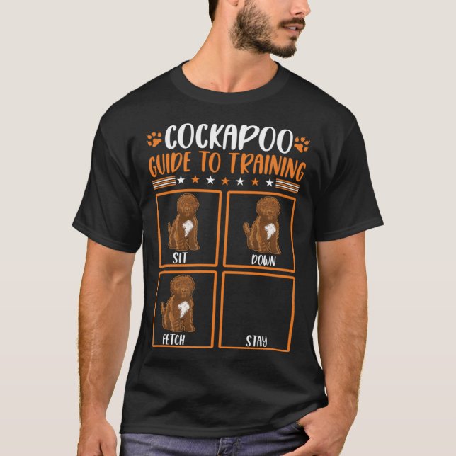 Cockapoo Guide för utbildning T Shirt (Framsida)
