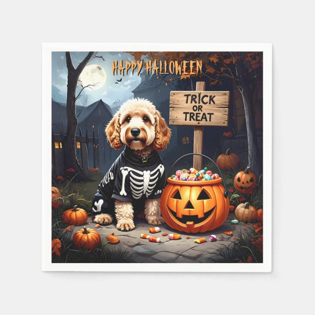 Cockapoo Halloween Pappersservett (Framsidan)