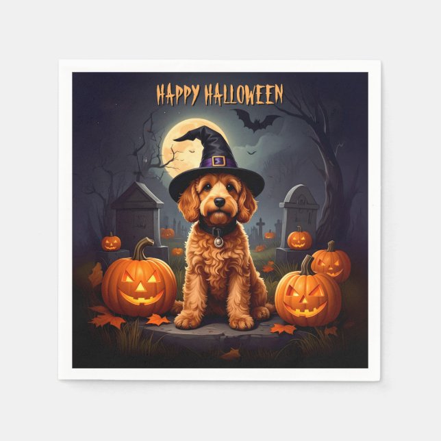 Cockapoo Halloween Pappersservett (Framsidan)
