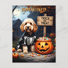 Cockapoo Halloween Vykort