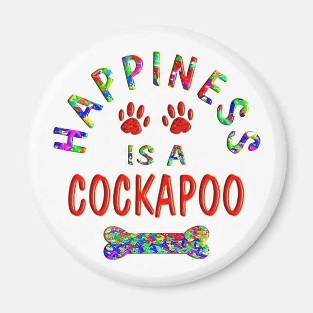 Cockapoo Happiness Magnet (Framsidan)