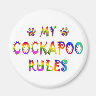 Cockapoo härskar roligt magnet