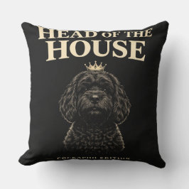 Cockapoo Head Of The House Gift | Funny Dog Owner  Kudde