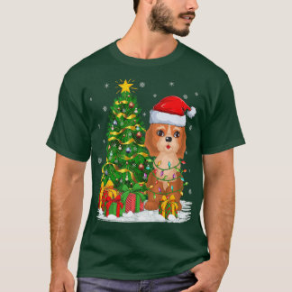 Cockapoo Hund älskare Julafton Träd Santa Cockapoo T Shirt
