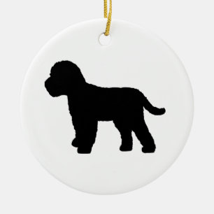 Cockapoo hund julgransprydnad keramik