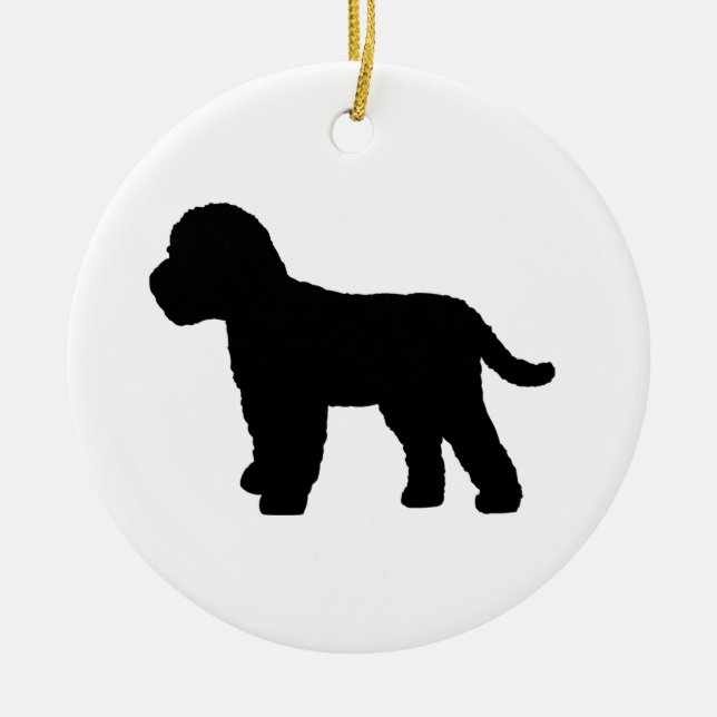 Cockapoo hund julgransprydnad keramik (Framsidan)