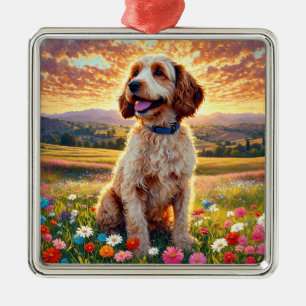 Cockapoo Hund Julgransprydnad Metall