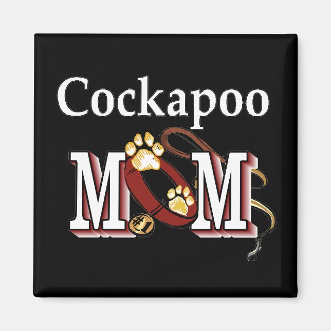 Cockapoo Hund Mamma Gifts Magnet (Framsidan)