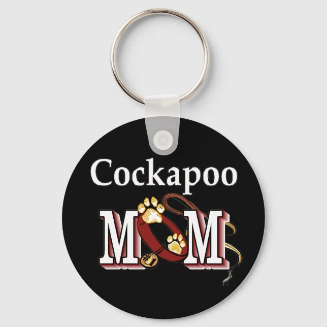 Cockapoo Hund Mamma Gifts Nyckelring (Framsida)