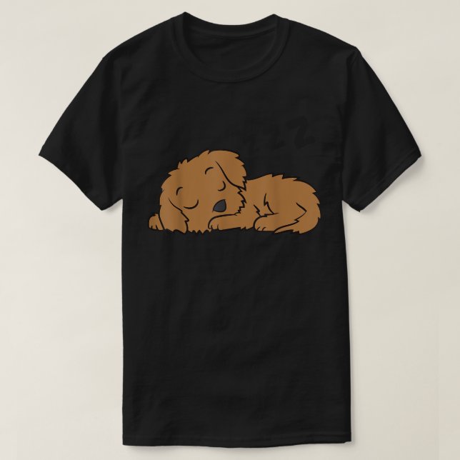 Cockapoo Hund Pajama Funny Sleeping Cockapoo  T Shirt (Design framsida)