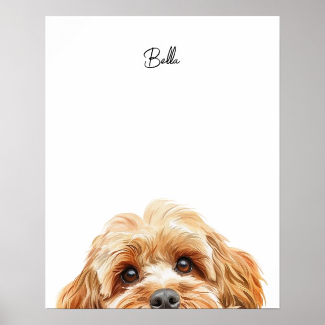 Cockapoo Hund Personligt Tryck (Framsidan)