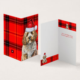 Cockapoo Hund Red Black Play-Helgdag Kort