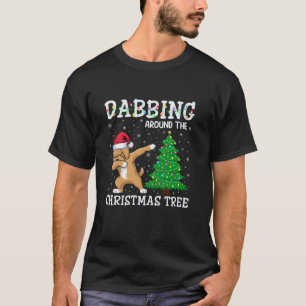 Cockapoo Hund Santa Hat Dabbing runt Christma T Shirt