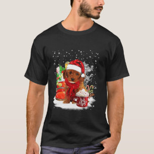 Cockapoo Hund Santa Hat-julgåvor Kopp på julvinter T Shirt
