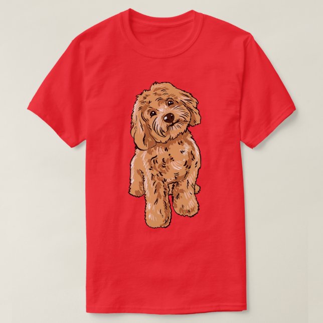 Cockapoo Hund T Shirt (Design framsida)