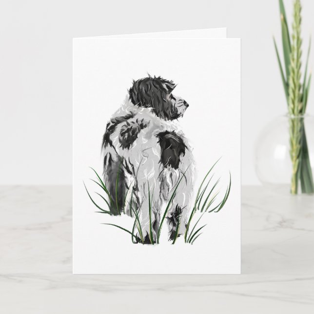 Cockapoo Hund, Tack Kort, Akvarell Konst Kort (Framsida)