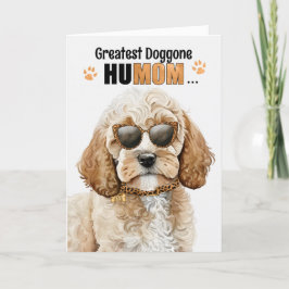 Cockapoo Hund Underbarare HuMOM Mors dag Helgkort