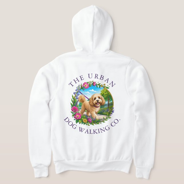 Cockapoo hundpromenadsträningskläder t shirt (Laydown Baksida)