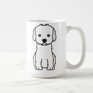 Cockapoo hundtecknad kaffemugg