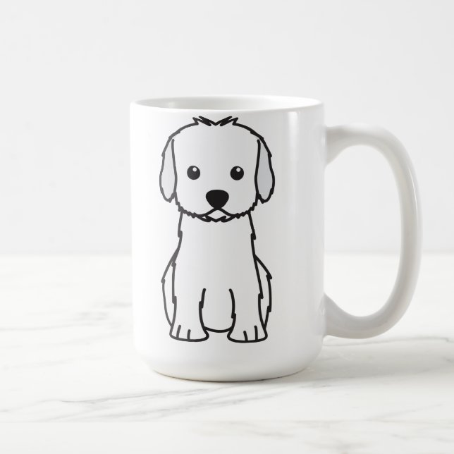 Cockapoo hundtecknad kaffemugg (Höger)