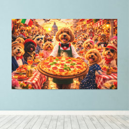 Cockapoo Italian Street Wall Art – Luxury art Canvastryck