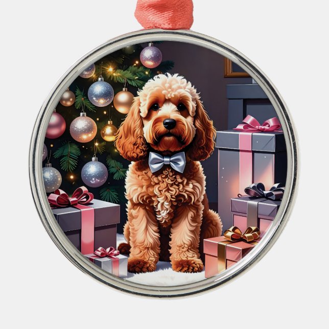 Cockapoo-jul Julgransprydnad Metall (Framsidan)