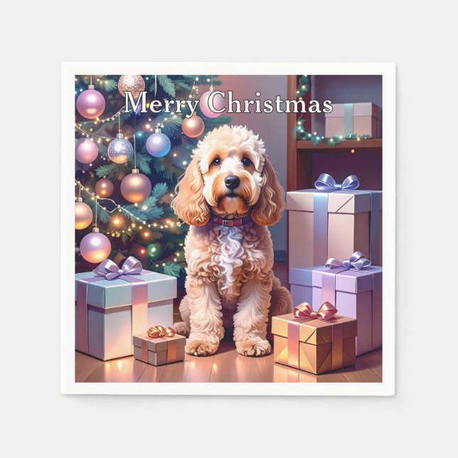 Cockapoo-jul Pappersservett (Framsidan)