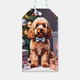 Cockapoo-jul Presentetikett