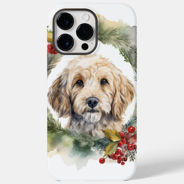 Cockapoo Julkrans Festlig Valp (Baksida)