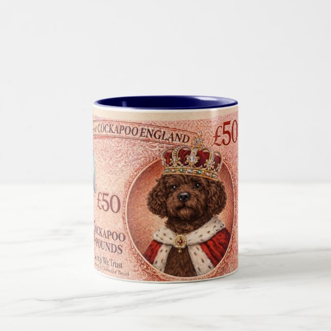 Cockapoo Kaffe Rolig present till hundägare Mugg (Center)