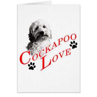 Cockapoo Kärlek Hälsningskort