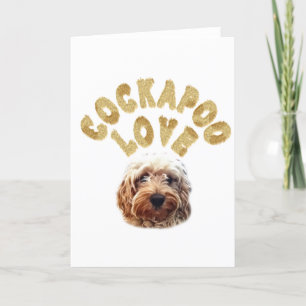Cockapoo kärlek helgkort