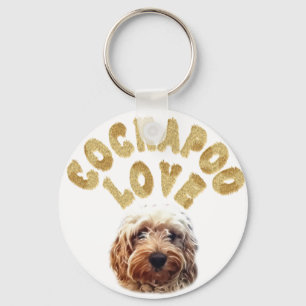 Cockapoo kärlek nyckelring