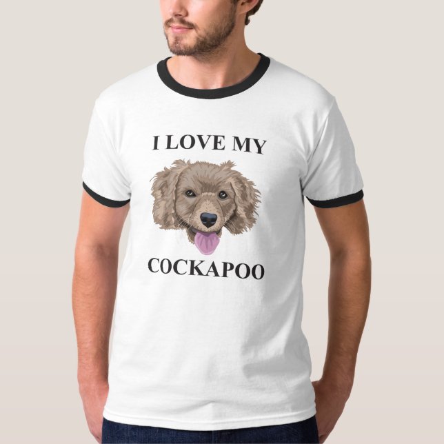 Cockapoo kärlek t-shirt (Framsida)