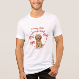 Cockapoo Kyssar Valentine Önskningar Hundälskare T Shirt